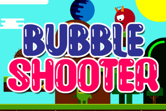 Bubble Shooter: A Cheerful Display Font for Editorial Design