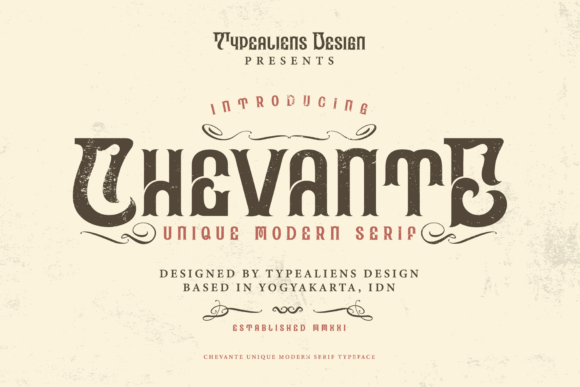 Chevante: A Display Font That Balances Elegance and Edge