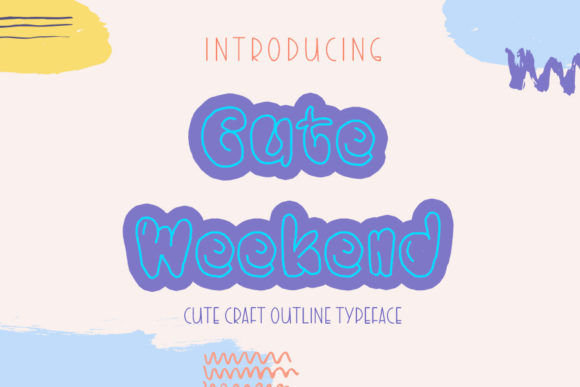 Cute Weekend: A Bubbly Display Font for Joyful Branding