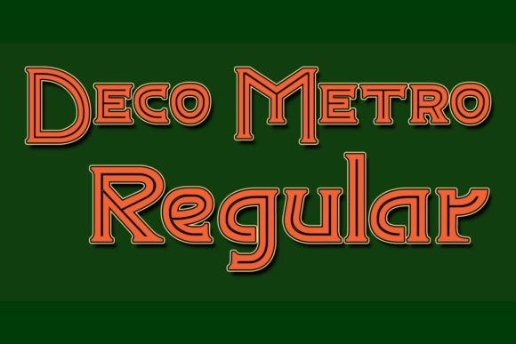 Deco Metro: A Vintage Display Font with Timeless Character