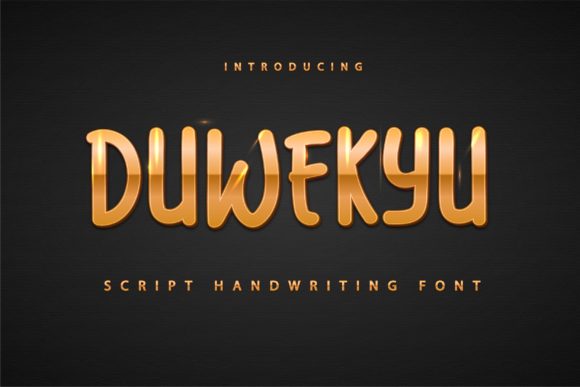 Duwekyu: A Warm Display Font for Editorial Design