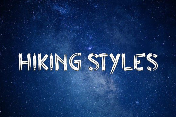 Hiking Styles Font: A Handcrafted Display Typeface for Makers
