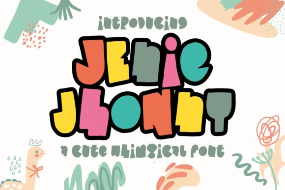 Jenie Jhonny: A Chunky Display Font for Playful Publishing