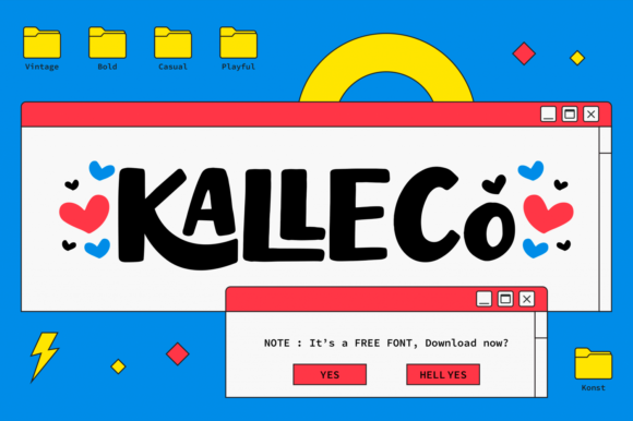 Kalleco: A Vintage Display Font for Small Business Branding