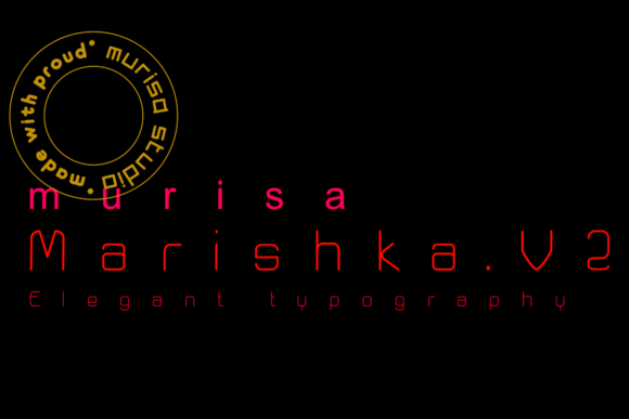 Marishka: A Modern Display Font for Digital Creators