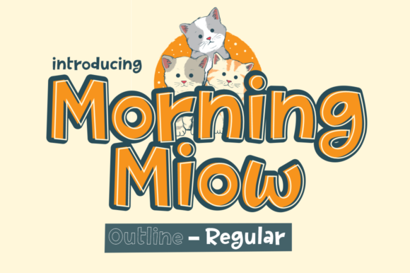 Morning Miow: A Cute Display Font for Memorable Branding