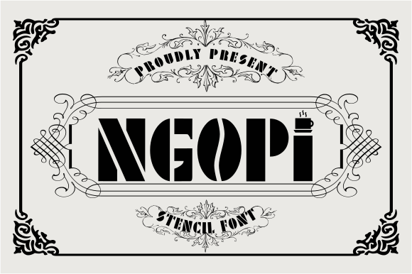 Ngopi: A Display Typeface That Defines Digital Personality
