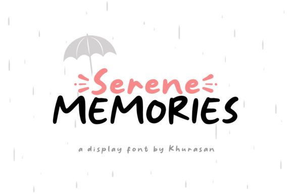 Serene Memories: A Cute Display Font for Small Business Branding