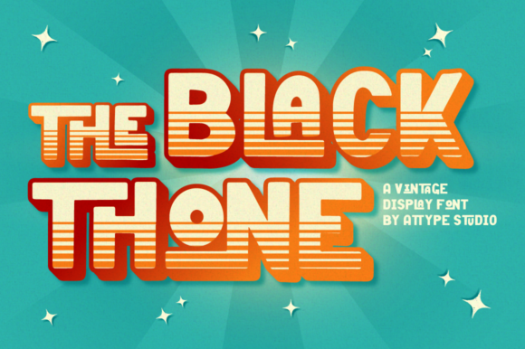 The Black Thone: A Bold Vintage Display Font That Brings Urban Edge