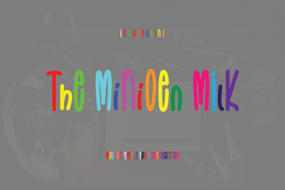 The Minioen Milk Font: A Playful Branding Typeface