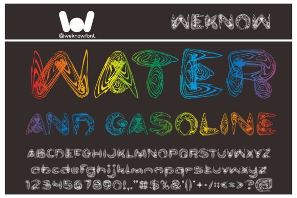 Water and Gasoline: A Bold Display Font for Web Design