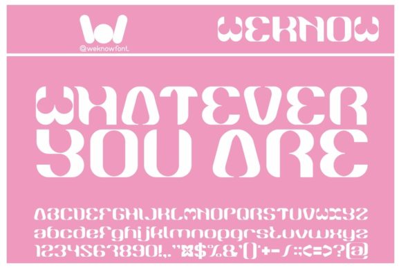Whatever You Are: A Bold Display Font for Memorable Branding